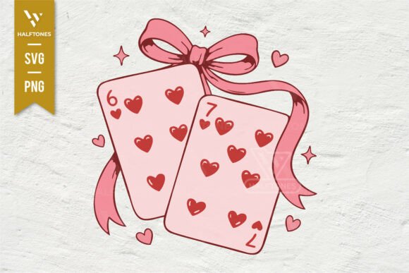 67 Card Valentine Bow SVG PNG