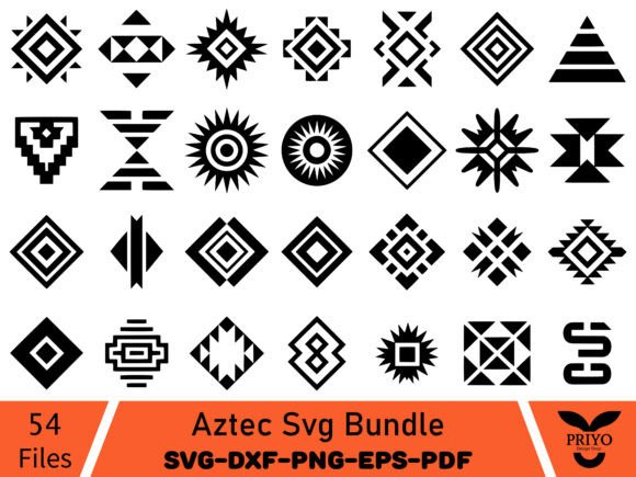 Aztec SVG Bundle: Pattern Meets Purpose