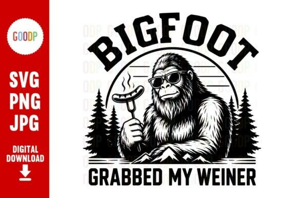 Bigfoot BBQ Sausage SVG