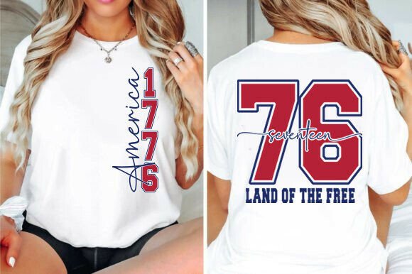 Fourth of July Svg, Seventeen76 1776 Svg