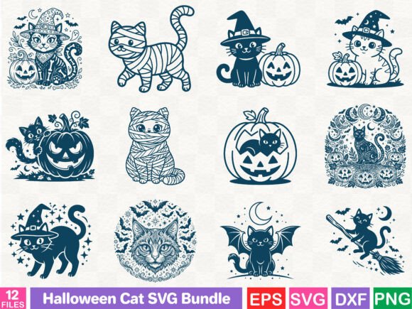 Halloween Cat SVG Bundle