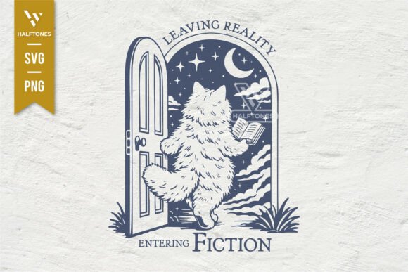 Leaving Reality Entering Fiction SVG PNG