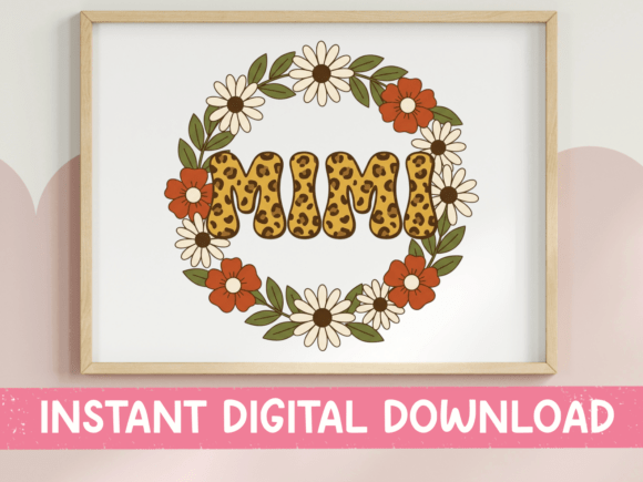 Mimi Leopard Wreath SVG PNG