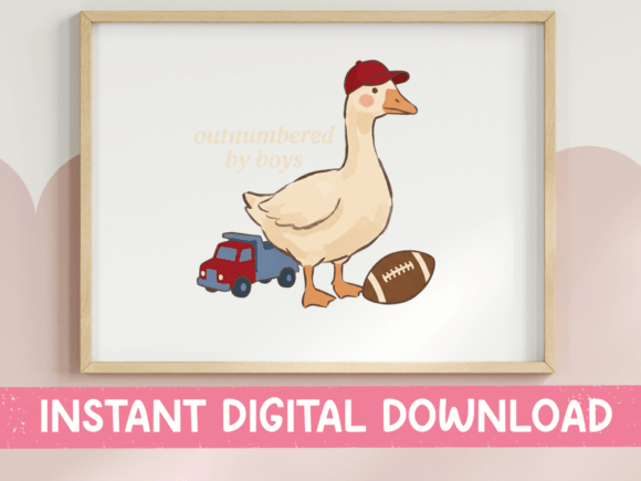 Outnumbered Boys Goose Minimal SVG