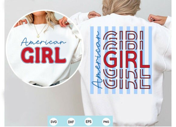 Retro 4th of July SVG American Girl