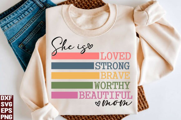 Retro She is Mom PNG, Mother’s Day SVG