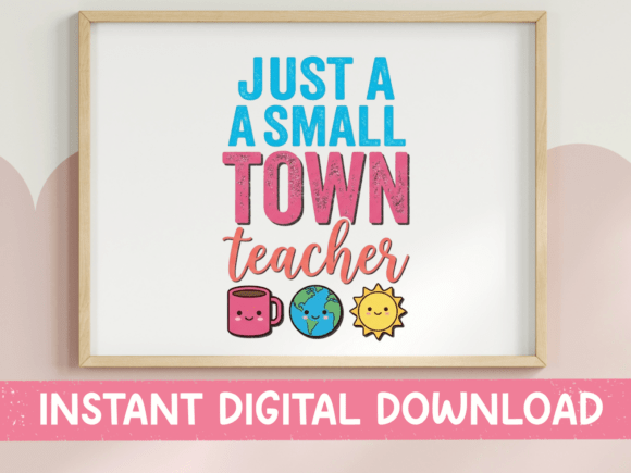 Small Town Teacher Cute SVG