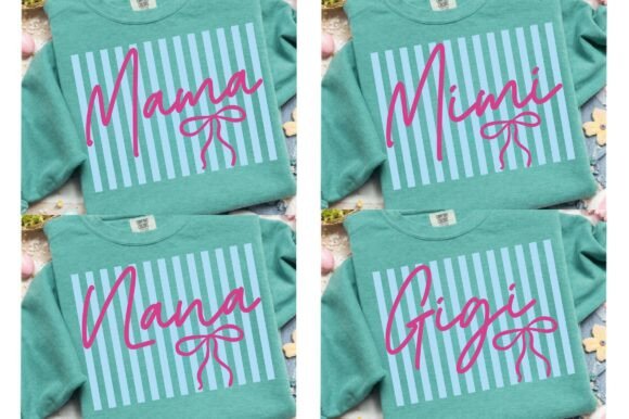 Striped Mama Coquette SVG Bundle