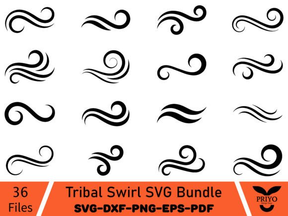 Tribal Swirl SVG Bundle