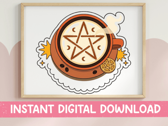 Witchy Coffee Cup SVG
